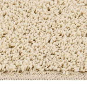 vidaXL Shaggy Rug Cream 80x150 cm Anti Slip