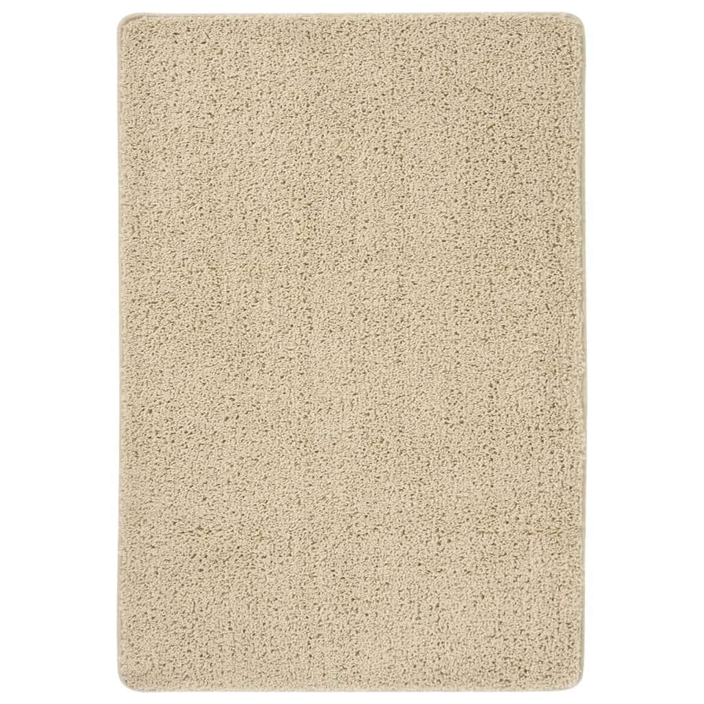 vidaXL Shaggy Rug Cream 160x230 cm Anti Slip