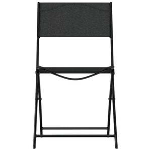 vidaXL 3 Piece Bistro Set Steel Black