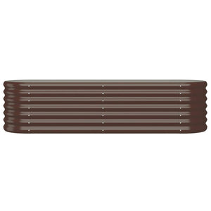 vidaXL Garden Raised Bed Powder-coated Steel 152x40x36 cm Brown