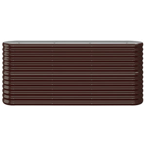 vidaXL Garden Raised Bed Powder-coated Steel 152x40x68 cm Brown