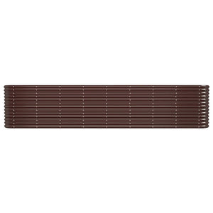 vidaXL Garden Raised Bed Powder-coated Steel 332x40x68 cm Brown