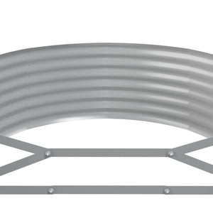 vidaXL Garden Raised Bed Powder-coated Steel 249x100x36 cm Grey