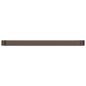 vidaXL Garden Raised Bed Powder-coated Steel 544x100x36 cm Brown