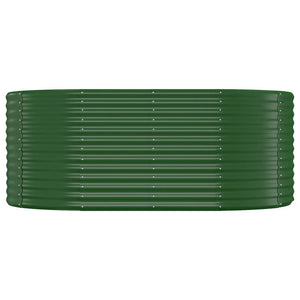 vidaXL Garden Raised Bed Powder-coated Steel 175x100x68 cm Green