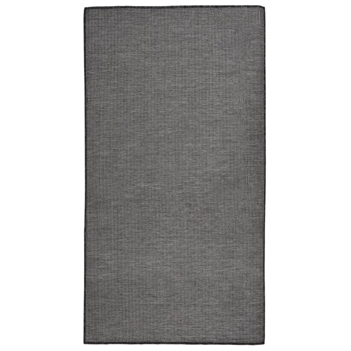 vidaXL Outdoor Flatweave Rug 80x150 cm Grey