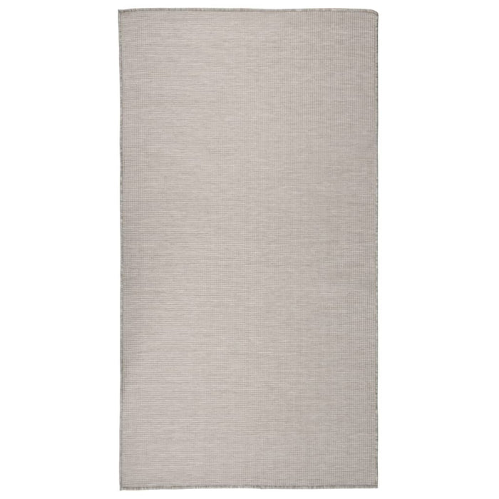 vidaXL Outdoor Flatweave Rug 80x150 cm Taupe