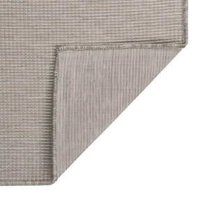 vidaXL Outdoor Flatweave Rug 80x150 cm Taupe