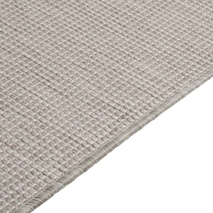 vidaXL Outdoor Flatweave Rug 80x150 cm Taupe