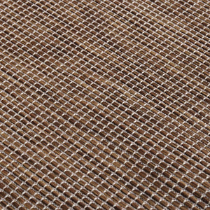 vidaXL Outdoor Flatweave Rug 80x150 cm Brown