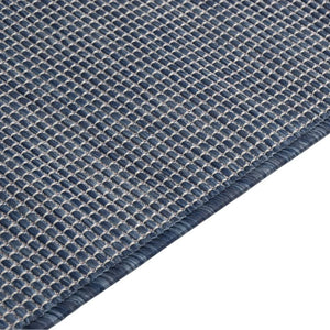 vidaXL Outdoor Flatweave Rug 80x250 cm Blue