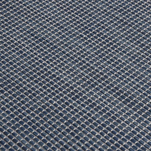 vidaXL Outdoor Flatweave Rug 80x250 cm Blue