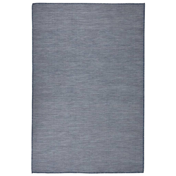 vidaXL Outdoor Flatweave Rug 120x170 cm Blue