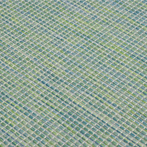 vidaXL Outdoor Flatweave Rug 80x150 cm Turquoise