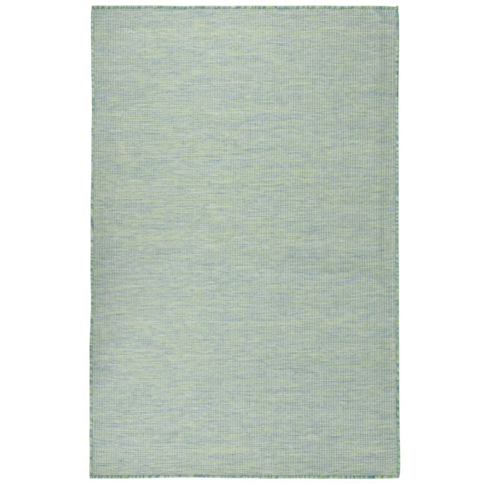 vidaXL Outdoor Flatweave Rug 100x200 cm Turquoise