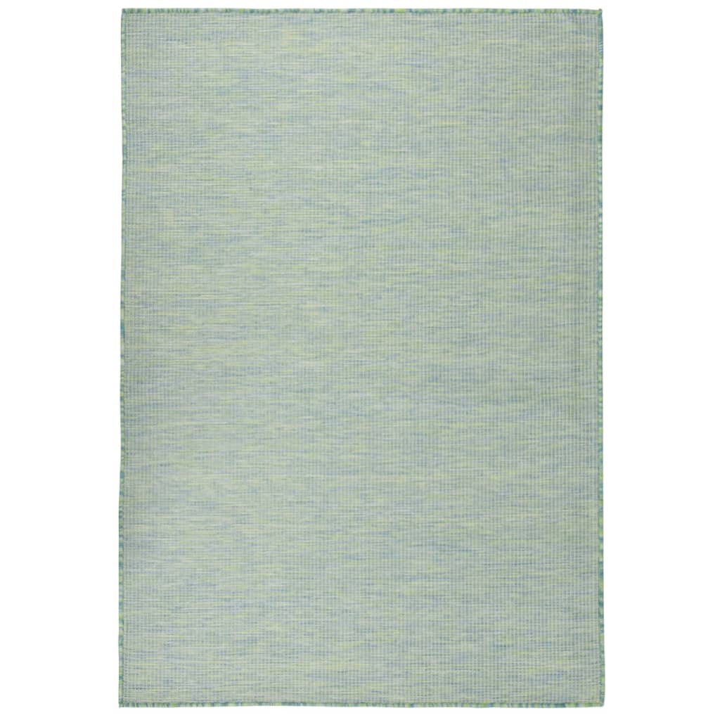 vidaXL Outdoor Flatweave Rug 160x230 cm Turquoise