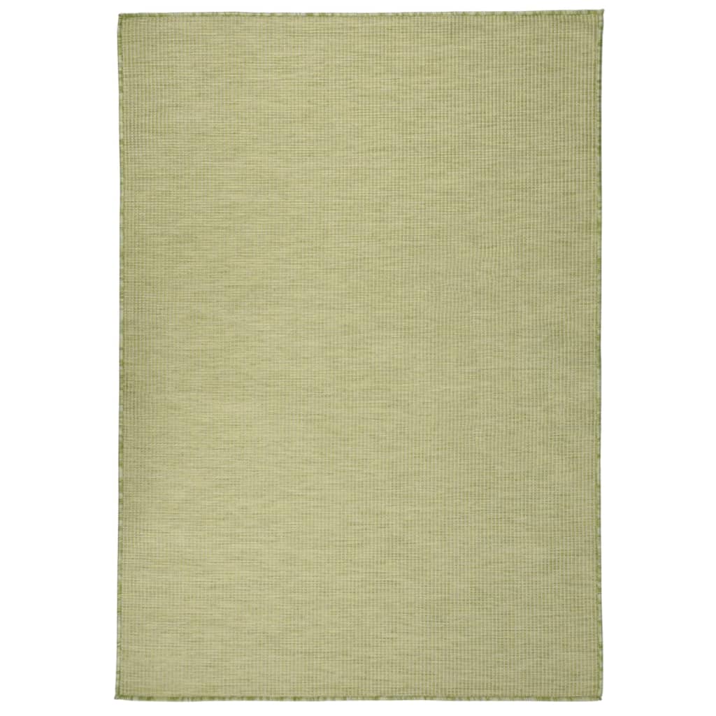 vidaXL Outdoor Flatweave Rug 160x230 cm Green