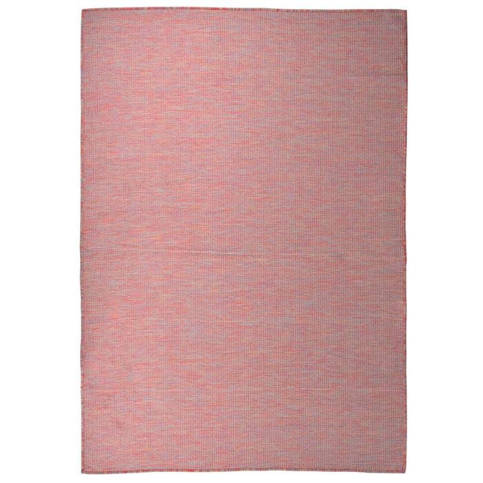 vidaXL Outdoor Flatweave Rug 160x230 cm Red