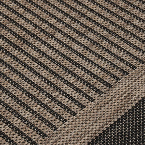 vidaXL Outdoor Flatweave Rug 80x150 cm Dark Brown