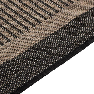 vidaXL Outdoor Flatweave Rug 160x230 cm Dark Brown