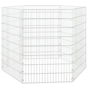 vidaXL Free Range Animal Enclosure 6-Panel 54x80 cm Galvanised Iron