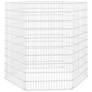vidaXL Free Range Animal Enclosure 6-Panel 54x100 cm Galvanised Iron