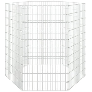 vidaXL Free Range Animal Enclosure 6-Panel 54x100 cm Galvanised Iron