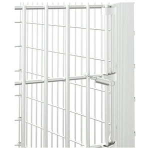 vidaXL Free Range Animal Enclosure 6-Panel 54x100 cm Galvanised Iron