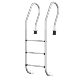 vidaXL Pool Ladder 54x38x158 cm 304 Stainless Steel