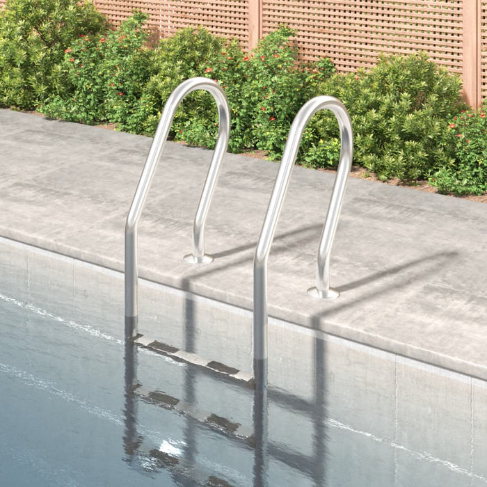 vidaXL Pool Ladder 54x38x158 cm 304 Stainless Steel