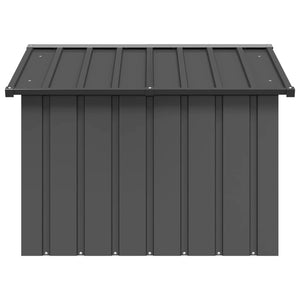 vidaXL Dog House Anthracite 116.5x103x81.5 cm Galvanised Steel