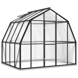 vidaXL Greenhouse with Base Frame Anthracite 6.43 m² Aluminium