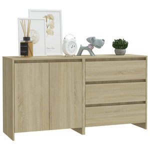 vidaXL 2 Piece Sideboard Sonoma Oak Engineered Wood