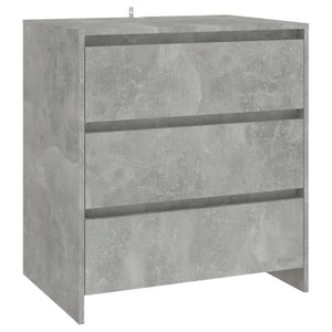 vidaXL 2 Piece Sideboard Concrete Grey Engineered Wood