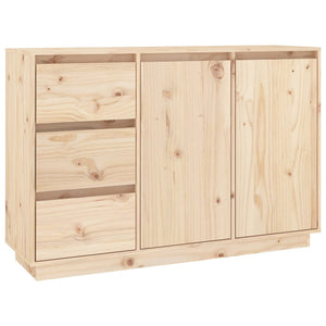 vidaXL Sideboard 111x34x75 cm Solid Wood Pine