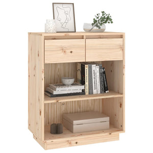 vidaXL Console Cabinet 60x34x75 cm Solid Wood Pine