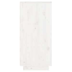 vidaXL Console Cabinet White 60x34x75 cm Solid Wood Pine