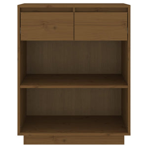 vidaXL Console Cabinet Honey Brown 60x34x75 cm Solid Wood Pine