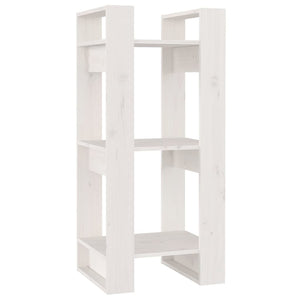 vidaXL Book Cabinet/Room Divider White 41x35x91 cm Solid Wood Pine