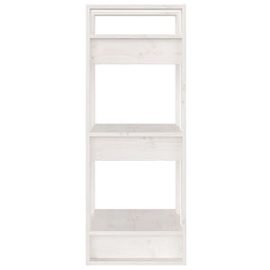 vidaXL Book Cabinet/Room Divider White 41x35x91 cm Solid Wood Pine