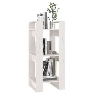 vidaXL Book Cabinet/Room Divider White 41x35x91 cm Solid Wood Pine