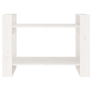 vidaXL Book Cabinet/Room Divider White 80x35x56.5 cm Solid Wood Pine