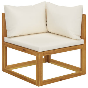 vidaXL 5 Piece Garden Lounge Set with Cushions Solid Wood Acacia (UK/IE/FI/NO only)