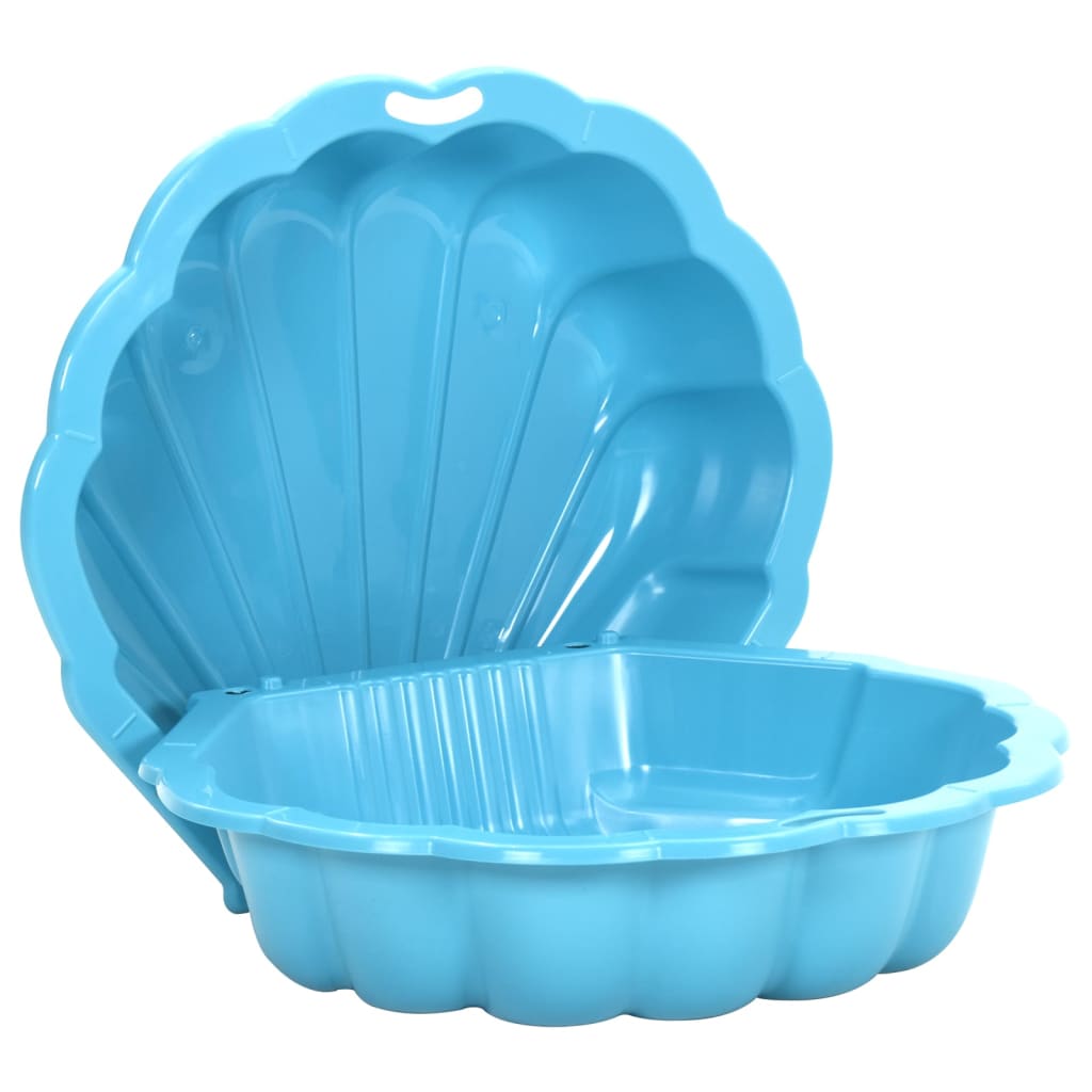 vidaXL Sandpits 2 pcs Blue 77x87x21cm Plastic