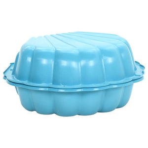 vidaXL Sandpits 2 pcs Blue 77x87x21cm Plastic