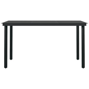 vidaXL 5 Piece Outdoor Dining Set Brown and Black