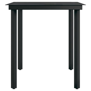 vidaXL 5 Piece Outdoor Dining Set Brown and Black