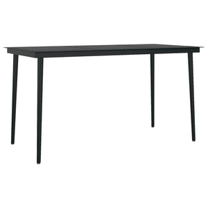 vidaXL 5 Piece Garden Dining Set Brown and Black
