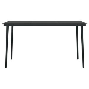 vidaXL 5 Piece Garden Dining Set Brown and Black