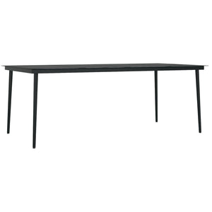 vidaXL 7 Piece Garden Dining Set Brown and Black